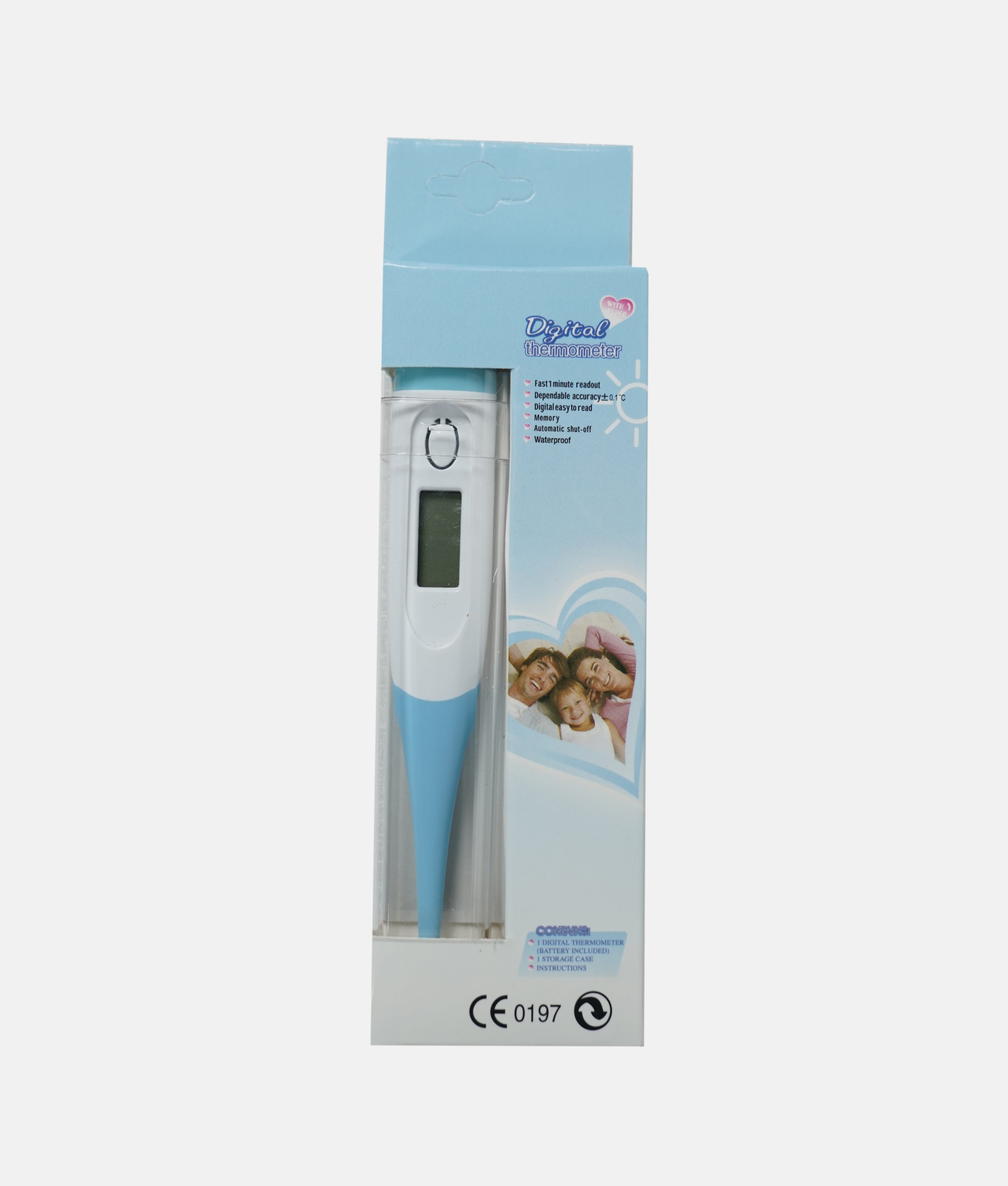 Elegant Smockers LK | Digital Thermometer - Pastel Blue | Sri Lanka 