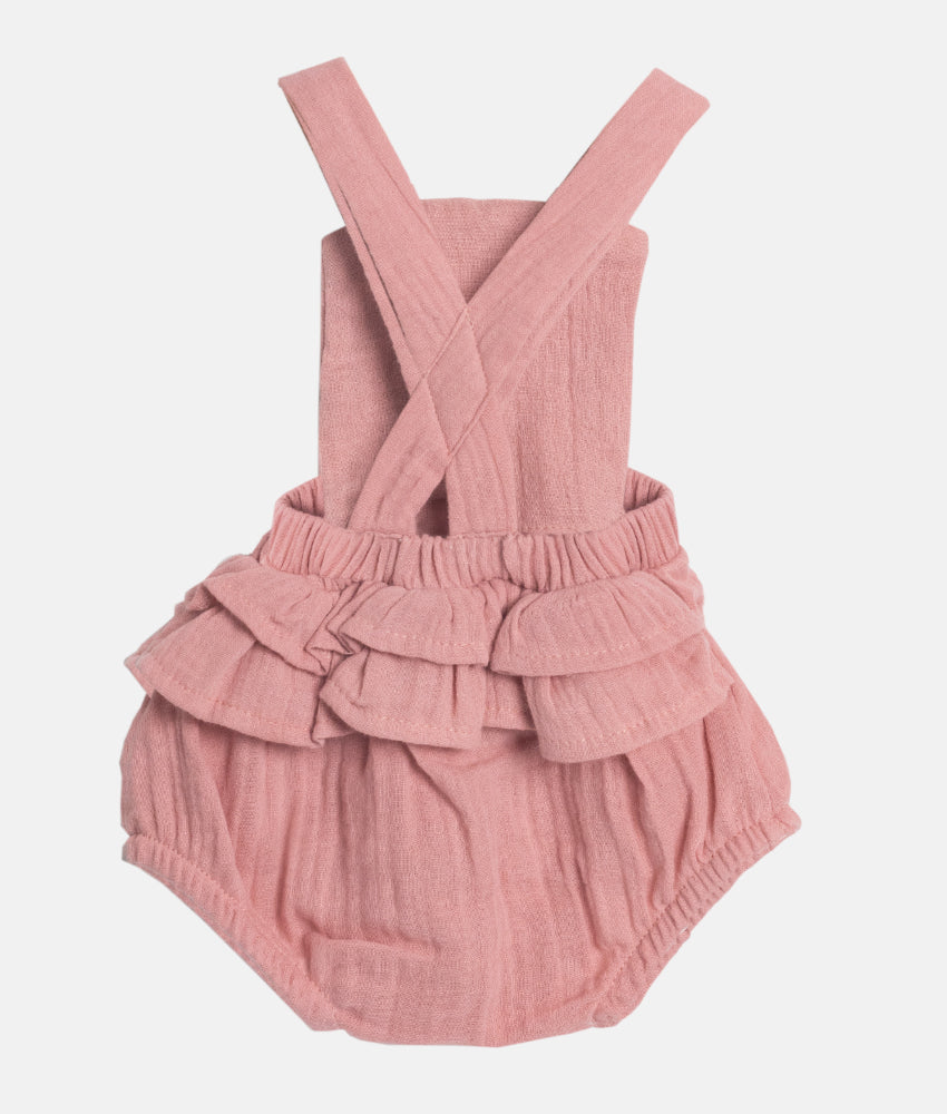 Elegant Smockers LK | Dusty Pink Girls Bunny Sun Suit | Sri Lanka 