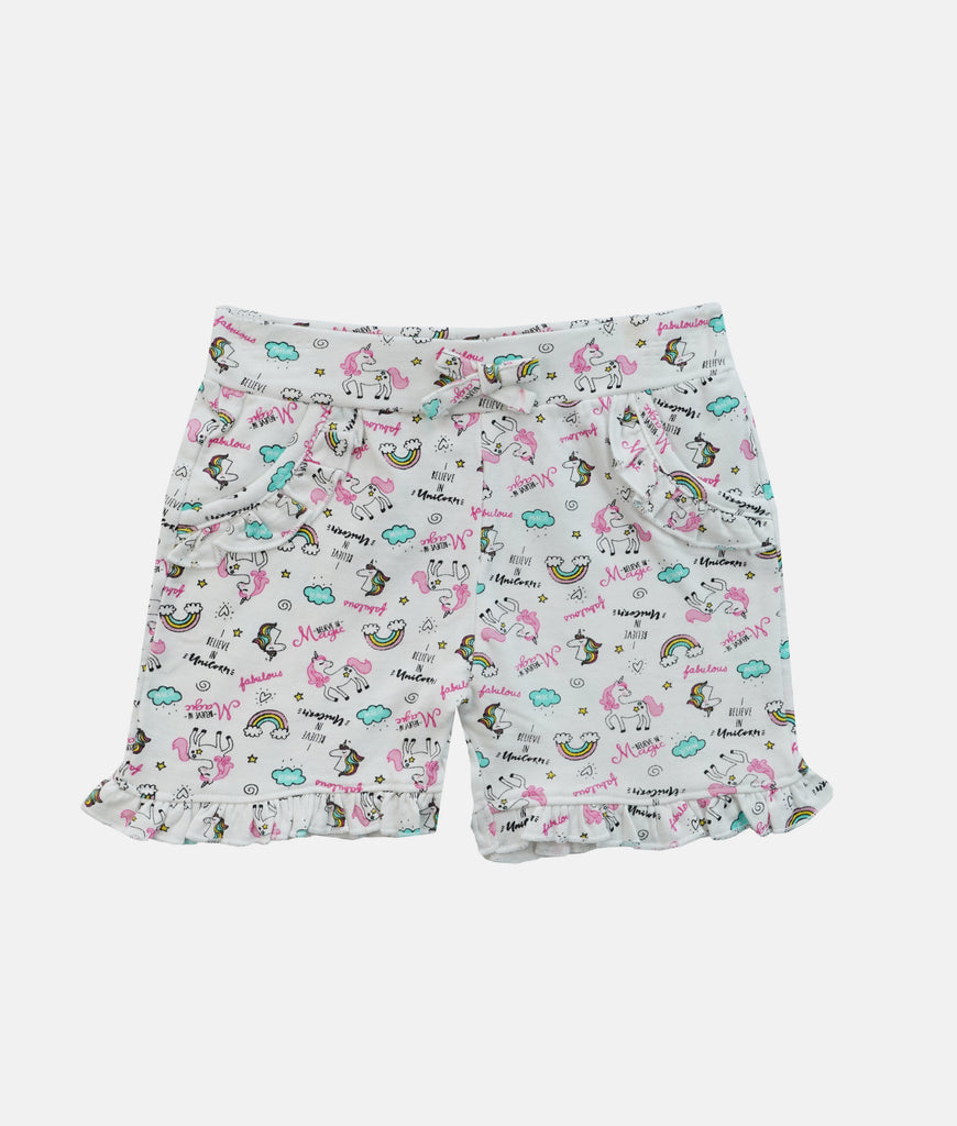 Elegant Smockers LK | Girls Pant & Top 2Pcs Set - Neon Pink Unicorn | Sri Lanka 