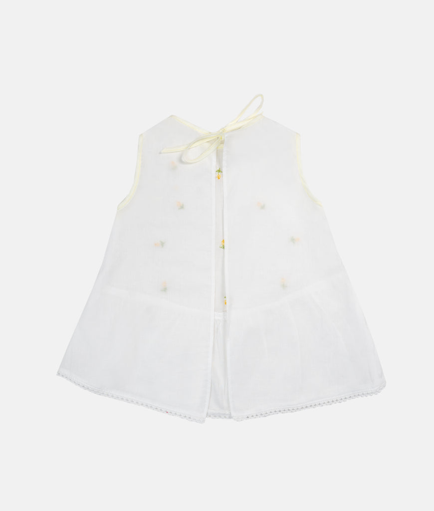 Elegant Smockers LK | Elly Baby Shirt - Yellow Roses Embroidery | Sri Lanka 