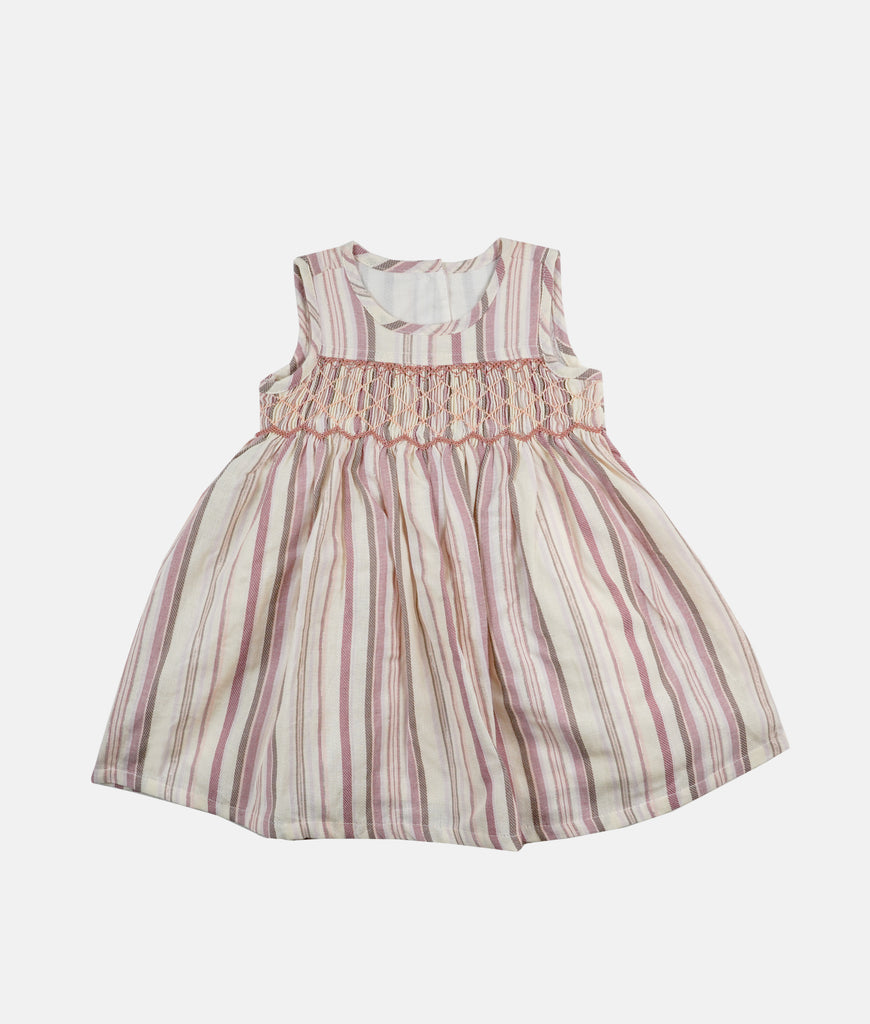 Elegant Smockers LK | Emma Grape Purple Striped Smocked Dress | Sri Lanka 