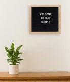 Elegant Smockers LK | Felt Letter Board Black 10x10 Inches with Stand | Sri Lanka 