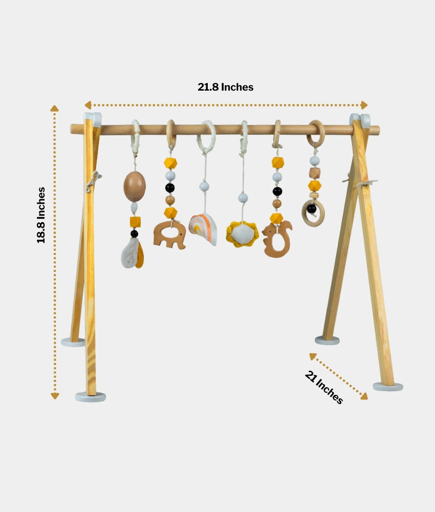 Elegant Smockers LK | Foldable Wooden Baby Play Gym | Sri Lanka 