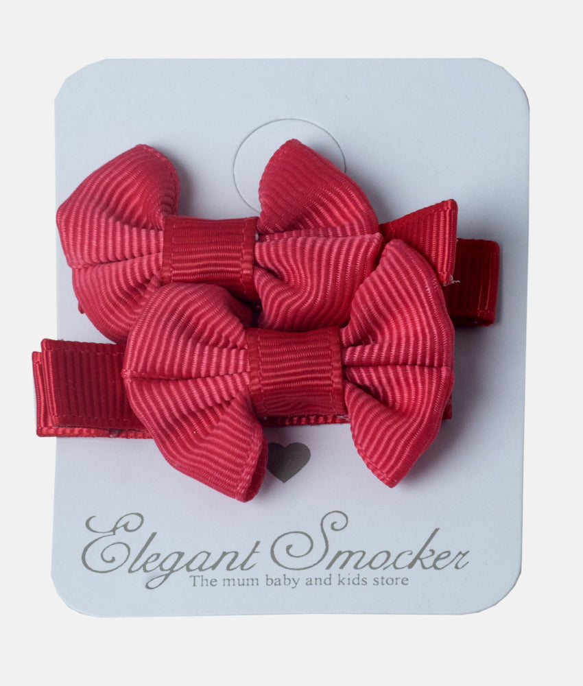 Elegant Smockers LK | Girl's Bow Hair Clip - 2Pcs | Sri Lanka 