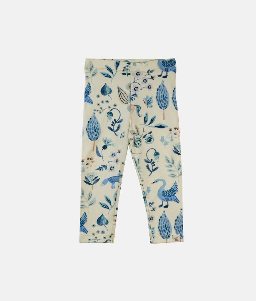 Elegant Smockers LK | Girls Leggings - Blue Jungle Print | Sri Lanka 