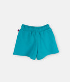 Elegant Smockers LK | Girls Sweat Shorts - Mint Blue Fruits Print | Sri Lanka 