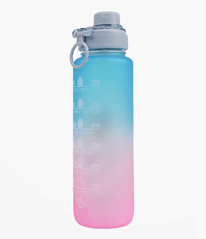Elegant Smockers LK | Gradient 1L Sports Water Bottle - Blue | Sri Lanka 