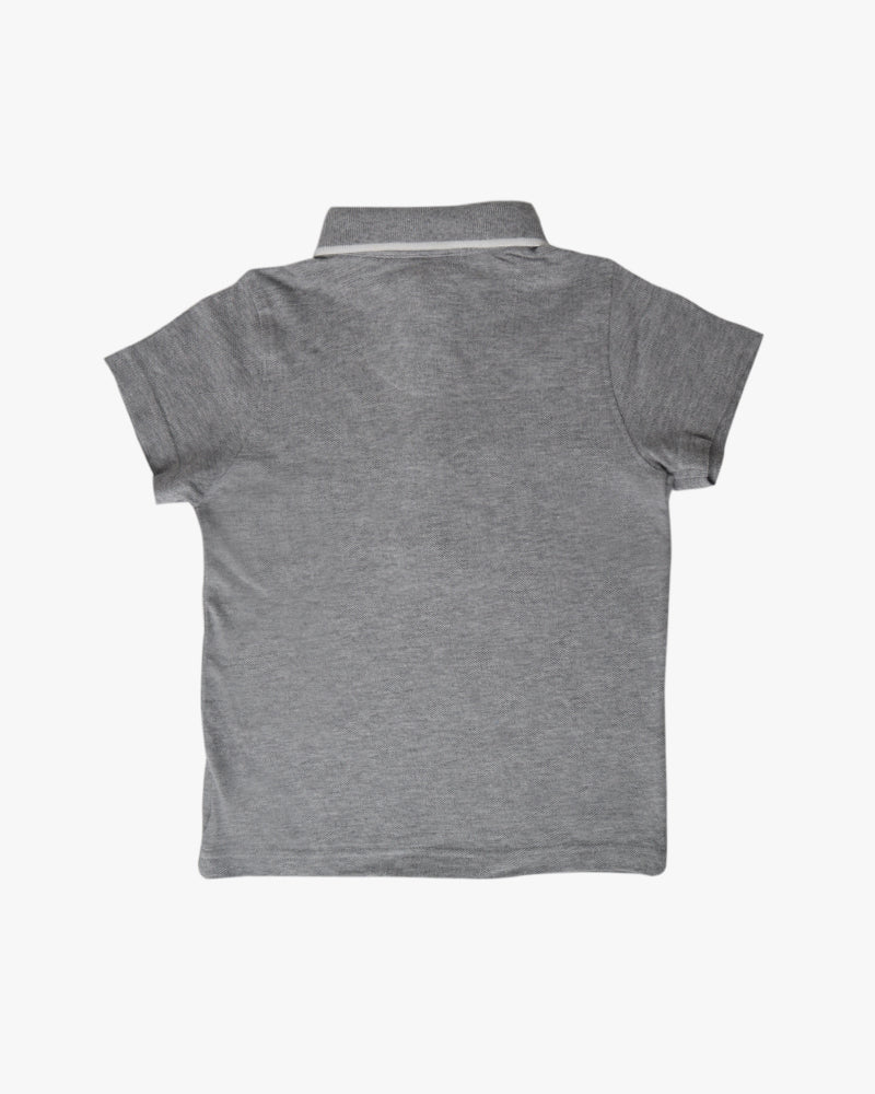 Elegant Smockers LK | Grey Collared Baby Boys T-Shirt | Sri Lanka 