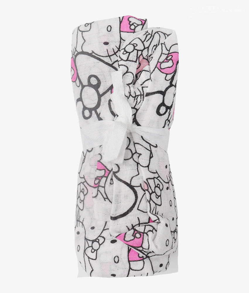 Elegant Smockers LK | Hello Kitty Print Baby Muslin Wrap | Sri Lanka 