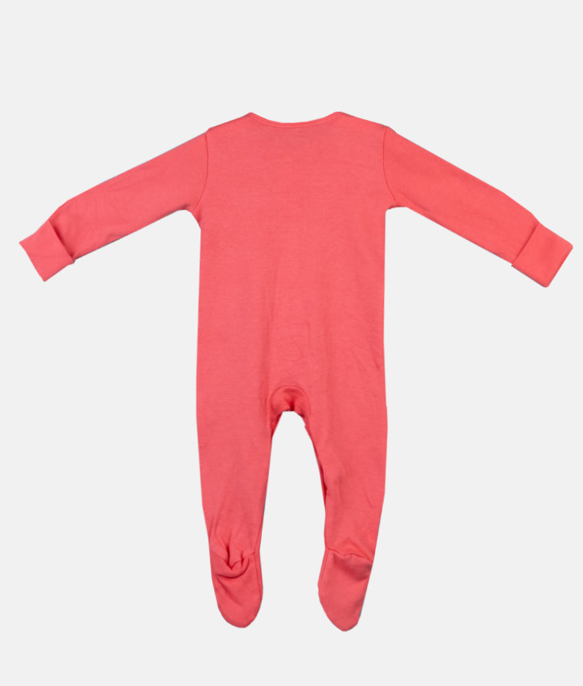 Elegant Smockers LK | Hot Pink Baby Sleep Suits - Strawberry Lemon Print | Sri Lanka 