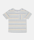 Elegant Smockers LK | Ivory Stripes Boys T-Shirt | Sri Lanka 