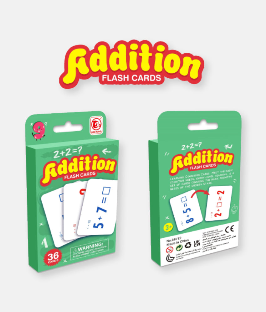 Elegant Smockers LK | Kids Addition Learning Flash Card Set - 36 Cards | Sri Lanka 
