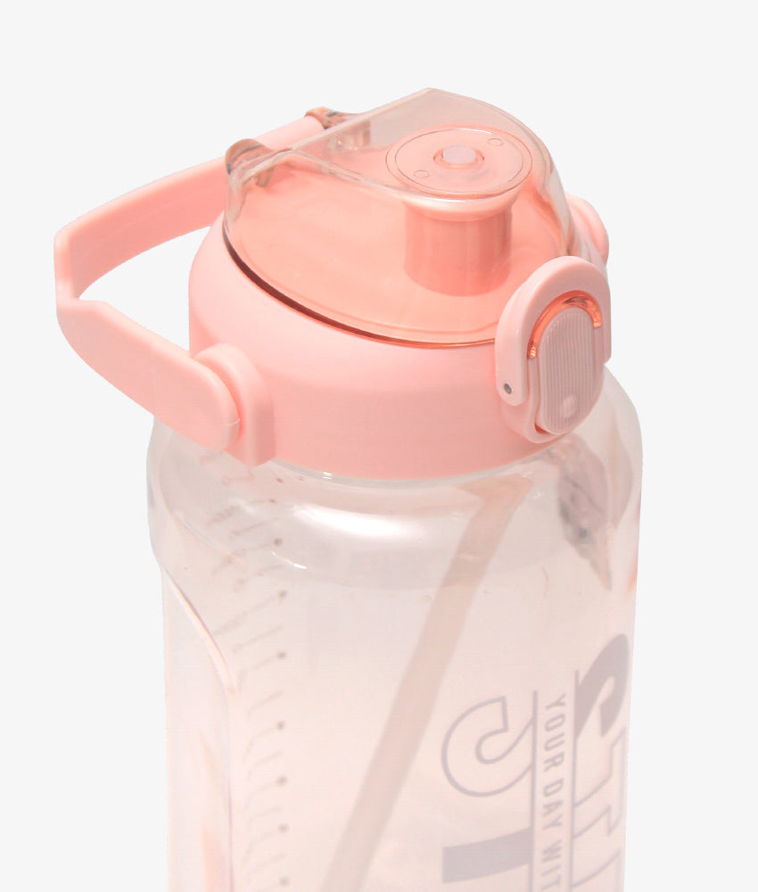 Elegant Smockers LK | Large Capacity Water Bottles Portable Sports Water Bottle with Straw Water Jug - Peach | Sri Lanka 