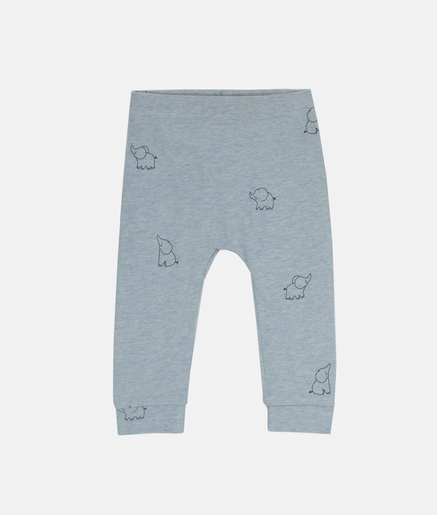 Elegant Smockers LK | Leggings - Light Grey Elephant Print | Sri Lanka 