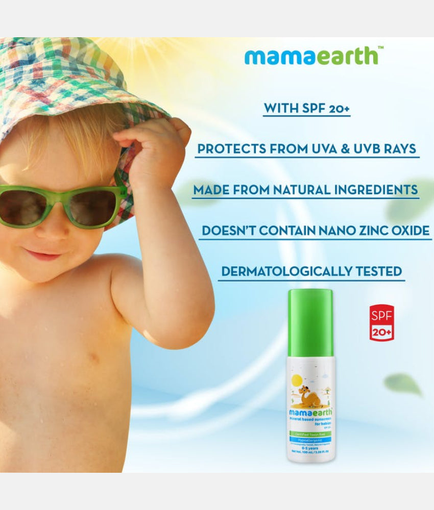 Elegant Smockers LK | MAMAEARTH Mineral Based Sunscreen - 100g | Sri Lanka 