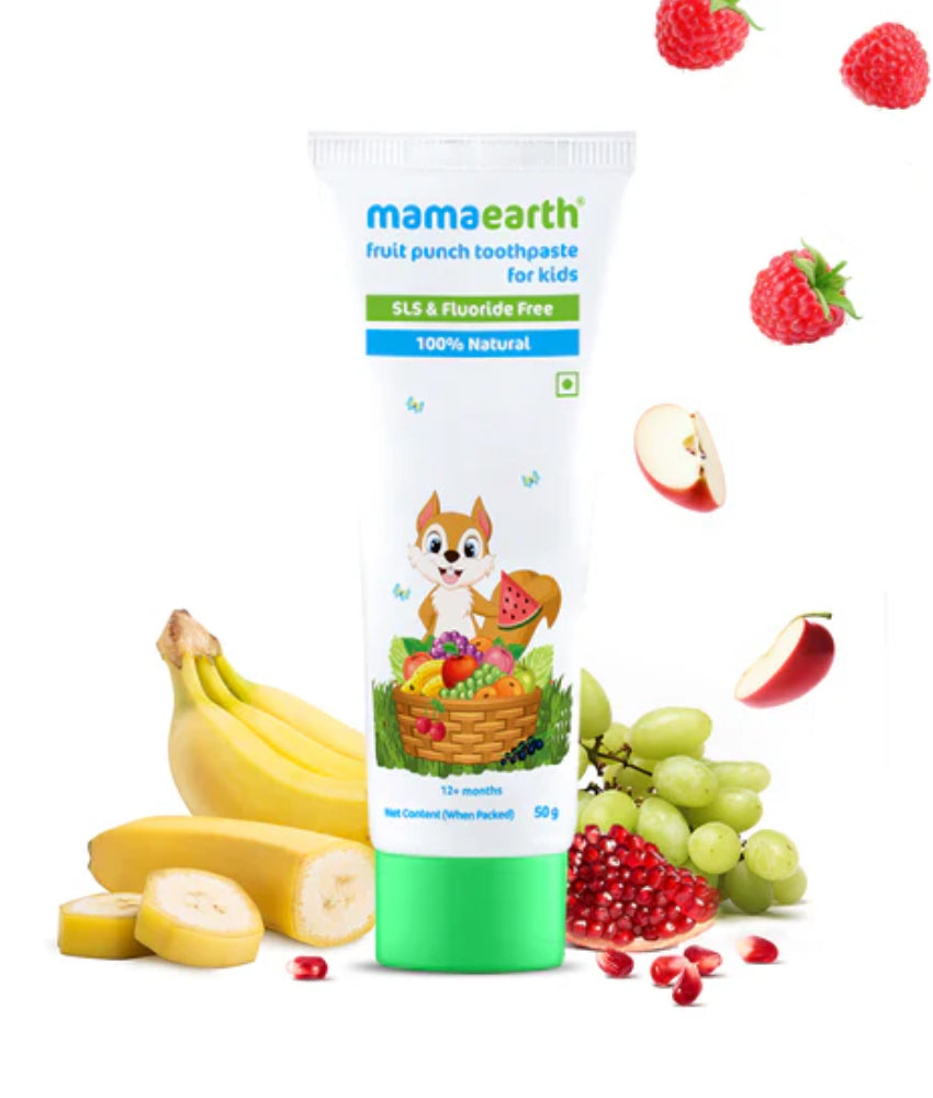 Elegant Smockers LK | MAMAEARTH Sulfate Free Fruit Punch Toothpaste For Kids With Fluoride | Sri Lanka 