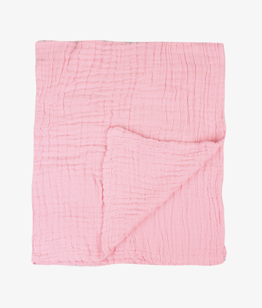 Elegant Smockers LK | Muslin Cotton 6 Layered Blanket - Pink | Sri Lanka 
