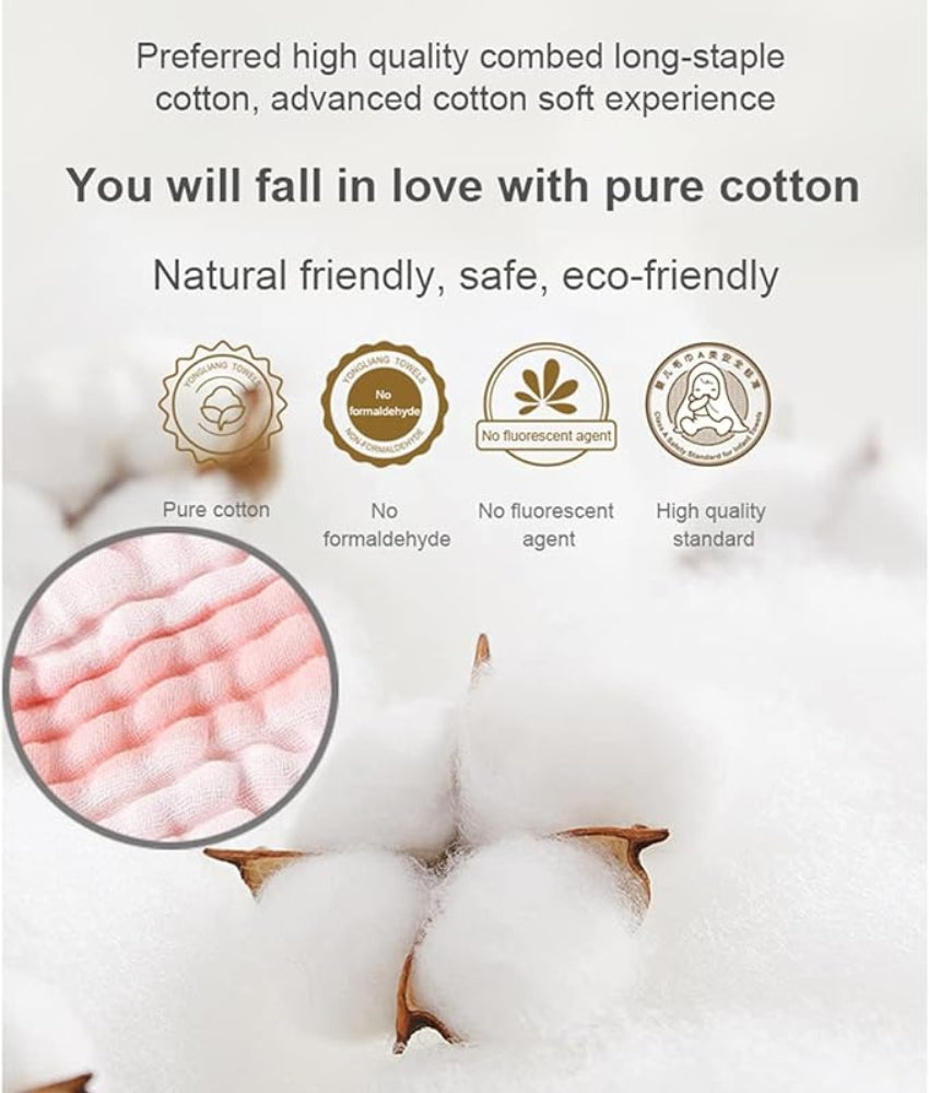 Elegant Smockers LK | Muslin Cotton 6 Layered Blanket - Ivory | Sri Lanka 