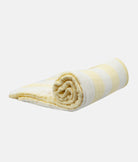 Elegant Smockers LK | Muslin Cotton 6 Layered Blanket - White Yellow Stripes | Sri Lanka 