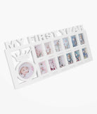 Elegant Smockers LK | My First Year Crown Baby Frame - White | Sri Lanka 