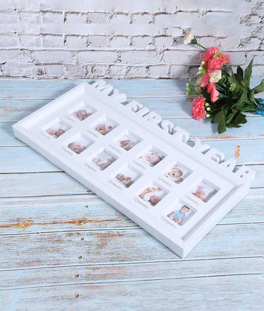 Elegant Smockers LK | My First Year Frame - White | Sri Lanka 