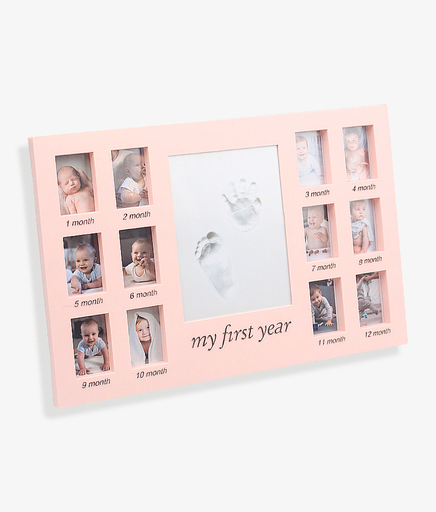 Elegant Smockers LK | Newborn 12 Months Hand and Foot Print Commemorative Photo Frame | Sri Lanka 