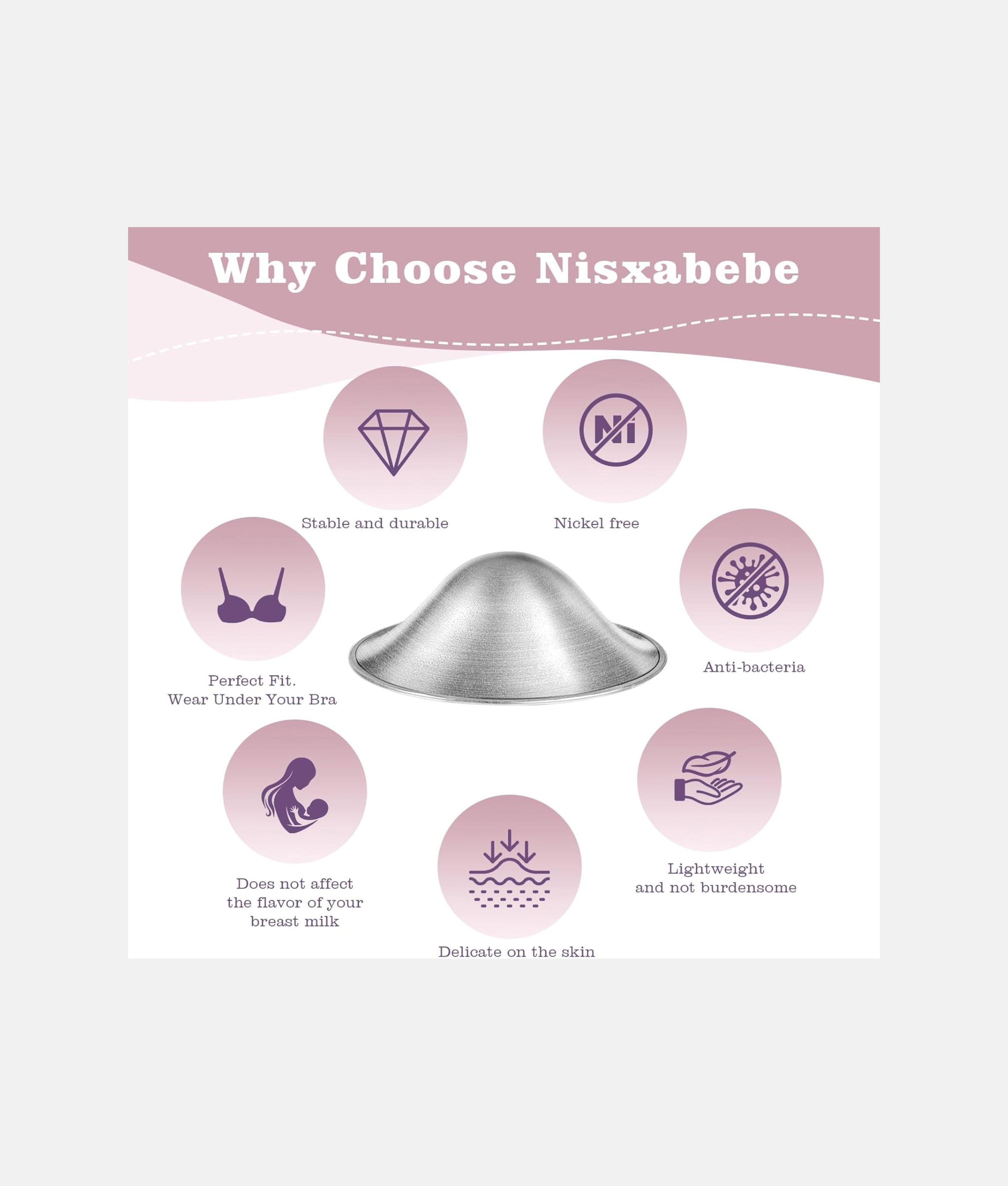 Elegant Smockers LK | Silver Nursing Cups - Nisxabebe | Sri Lanka 