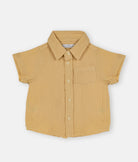 Elegant Smockers LK | Pastel Yellow Muslin Boys Shirt | Sri Lanka 