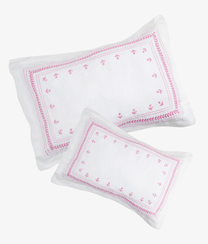 Elegant Smockers LK | Baby Pillow Covers – Eden Pink Theme | Sri Lanka 