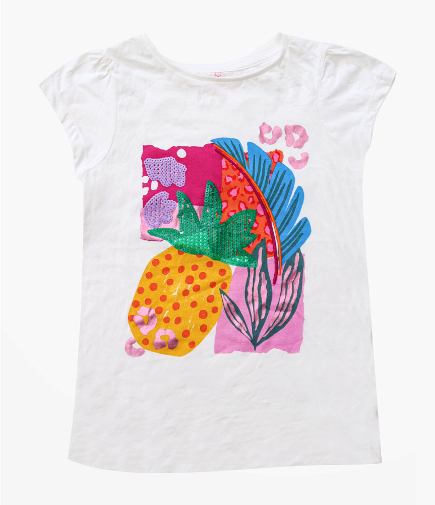 Elegant Smockers LK | Pineapple Girls T-shirt | Sri Lanka 
