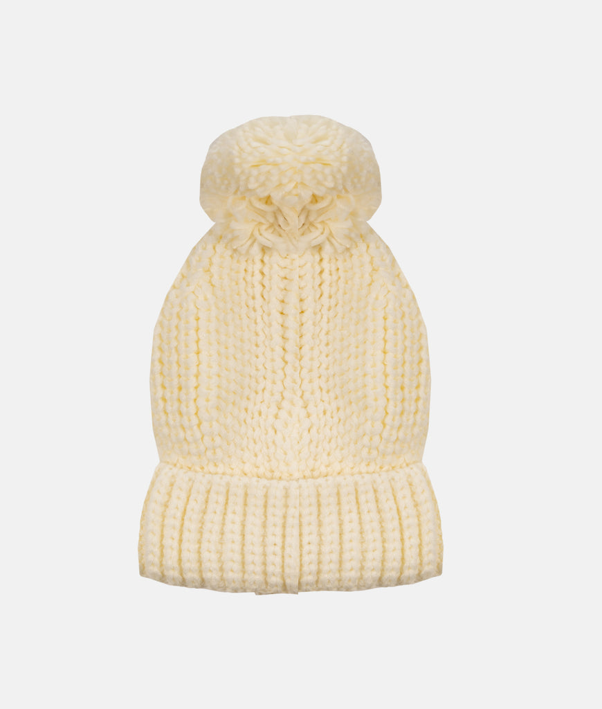 Elegant Smockers LK | Pom Pom Winter Hat -Ivory | Sri Lanka 