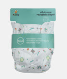 Elegant Smockers LK | Reusable Baby Nappy Wrap  - Alphabet & Bird  (0-24months) | Sri Lanka 