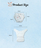 Elegant Smockers LK | Reusable Baby Nappy Wrap - Blue Teddy Print | Sri Lanka 