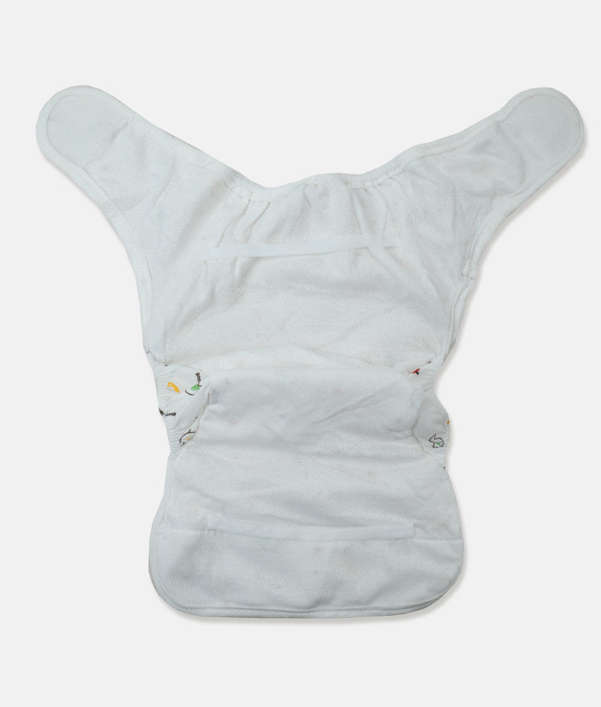 Elegant Smockers LK | Reusable Baby Nappy Wrap - Brown Reindeer Print | Sri Lanka 