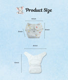 Elegant Smockers LK | Reusable Baby Nappy Wrap - Brown Reindeer Print | Sri Lanka 