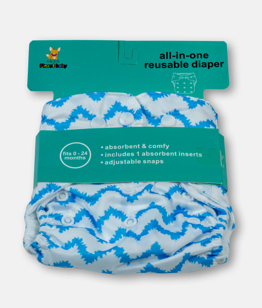Elegant Smockers LK | Reusable Baby Nappy Wrap  - Zizak Mix Print (0-24months) | Sri Lanka 