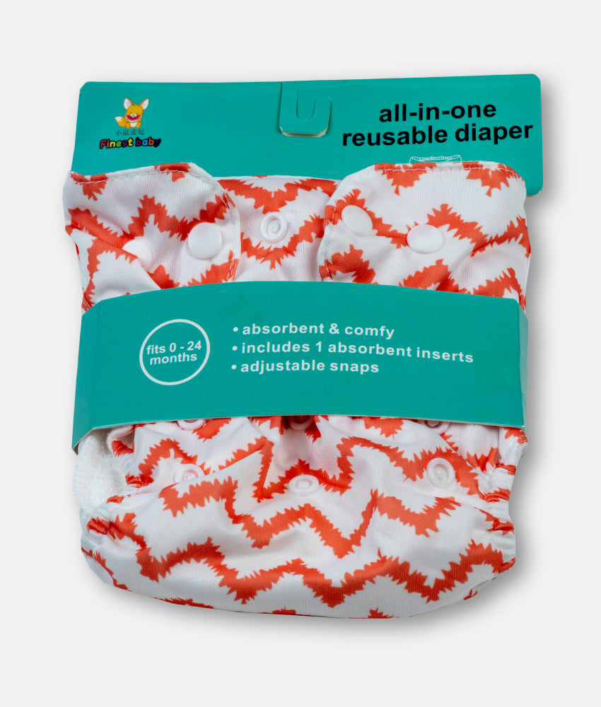 Elegant Smockers LK | Reusable Baby Nappy Wrap  - Zizak Mix Print (0-24months) | Sri Lanka 