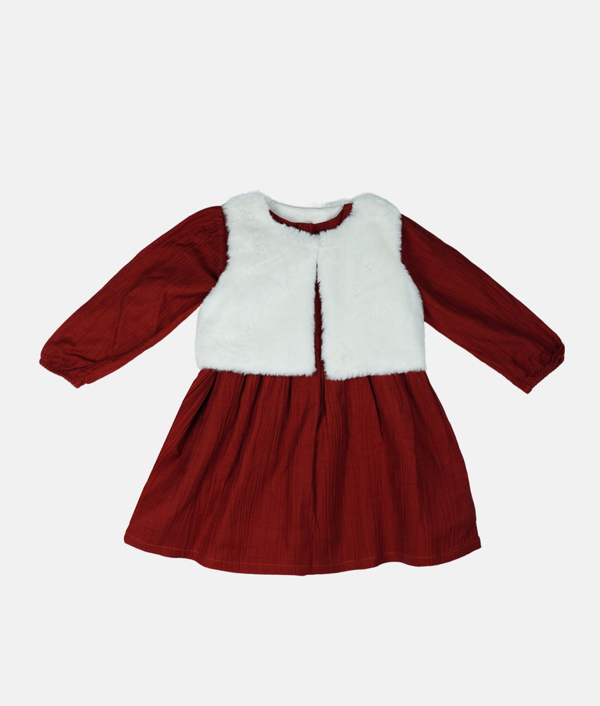 Elegant Smockers LK | Burgundy Girls Dress with Jacket - SALE | Sri Lanka 