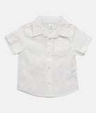 Elegant Smockers LK | Boys Short Sleeve Formal Collar Shirt - White | Sri Lanka 
