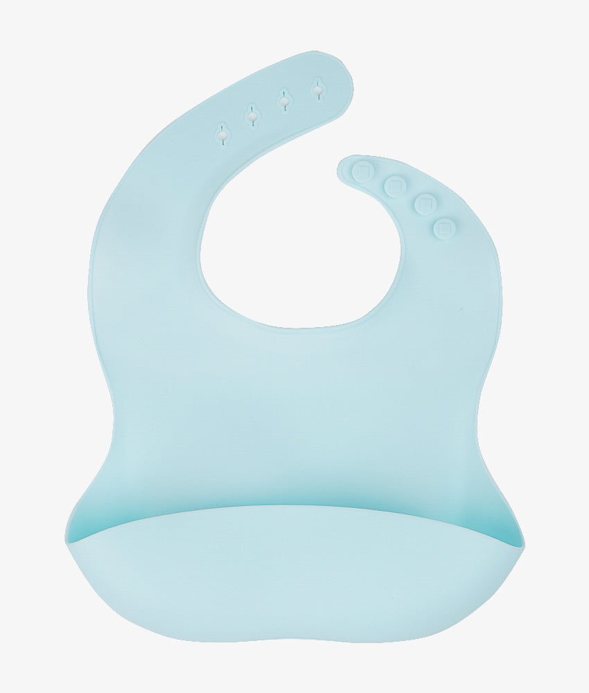 Elegant Smockers LK | Silicone Baby Bucket Bib - Blue Ice | Sri Lanka 