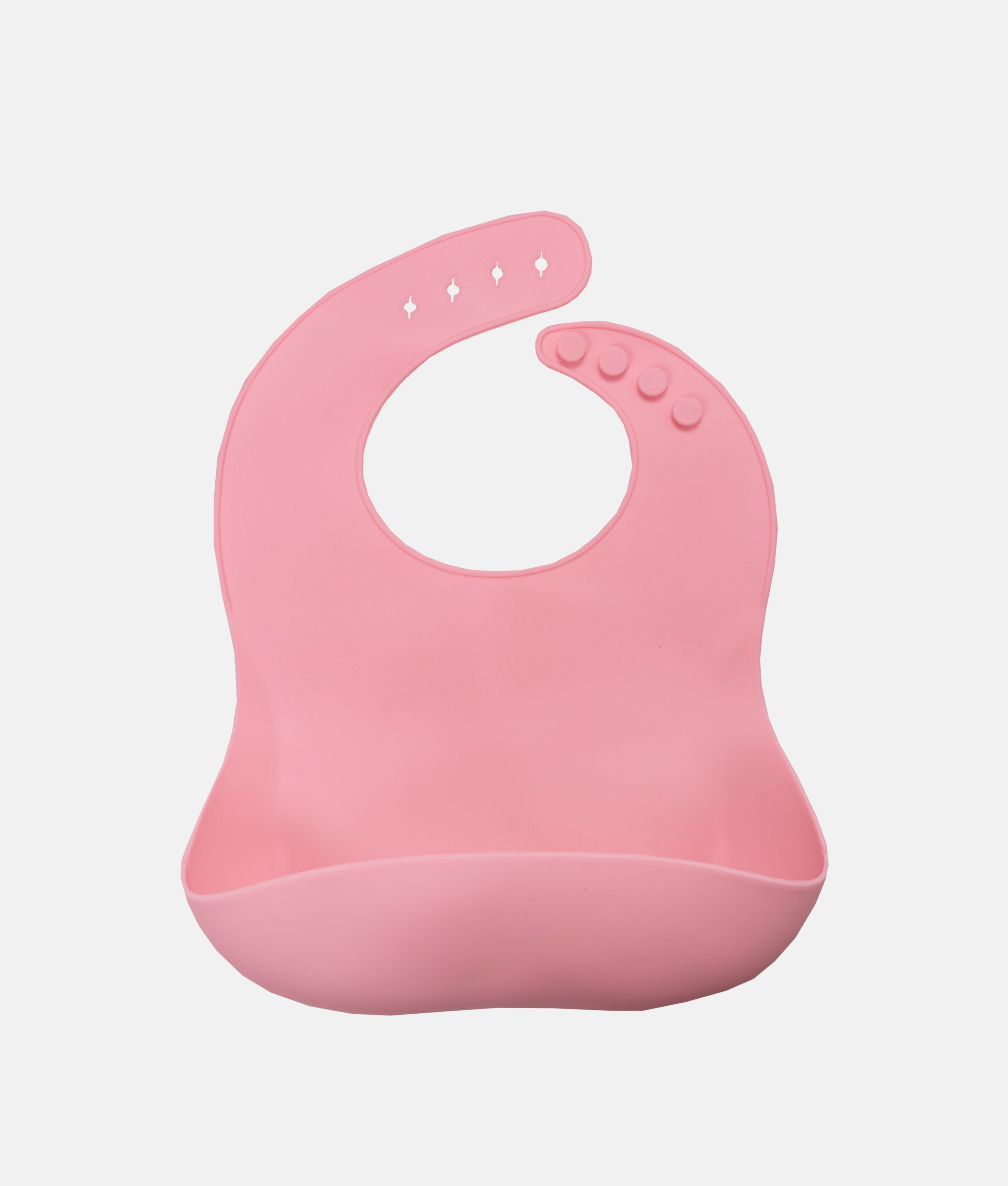 Elegant Smockers LK | Silicone Baby Bucket Bib - Coral Pink | Sri Lanka 
