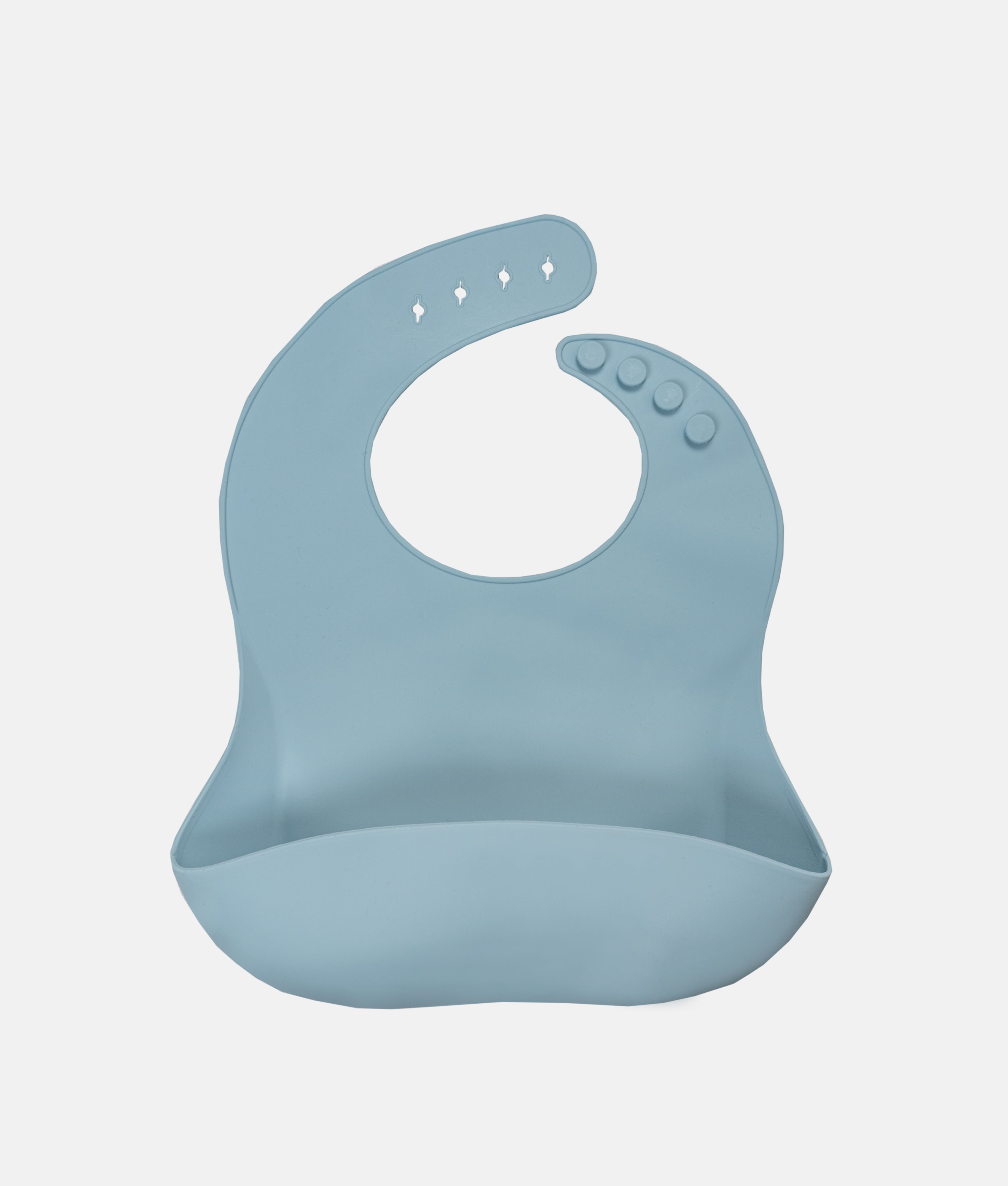 Elegant Smockers LK | Silicone Baby Bucket Bib - Sky Blue | Sri Lanka 