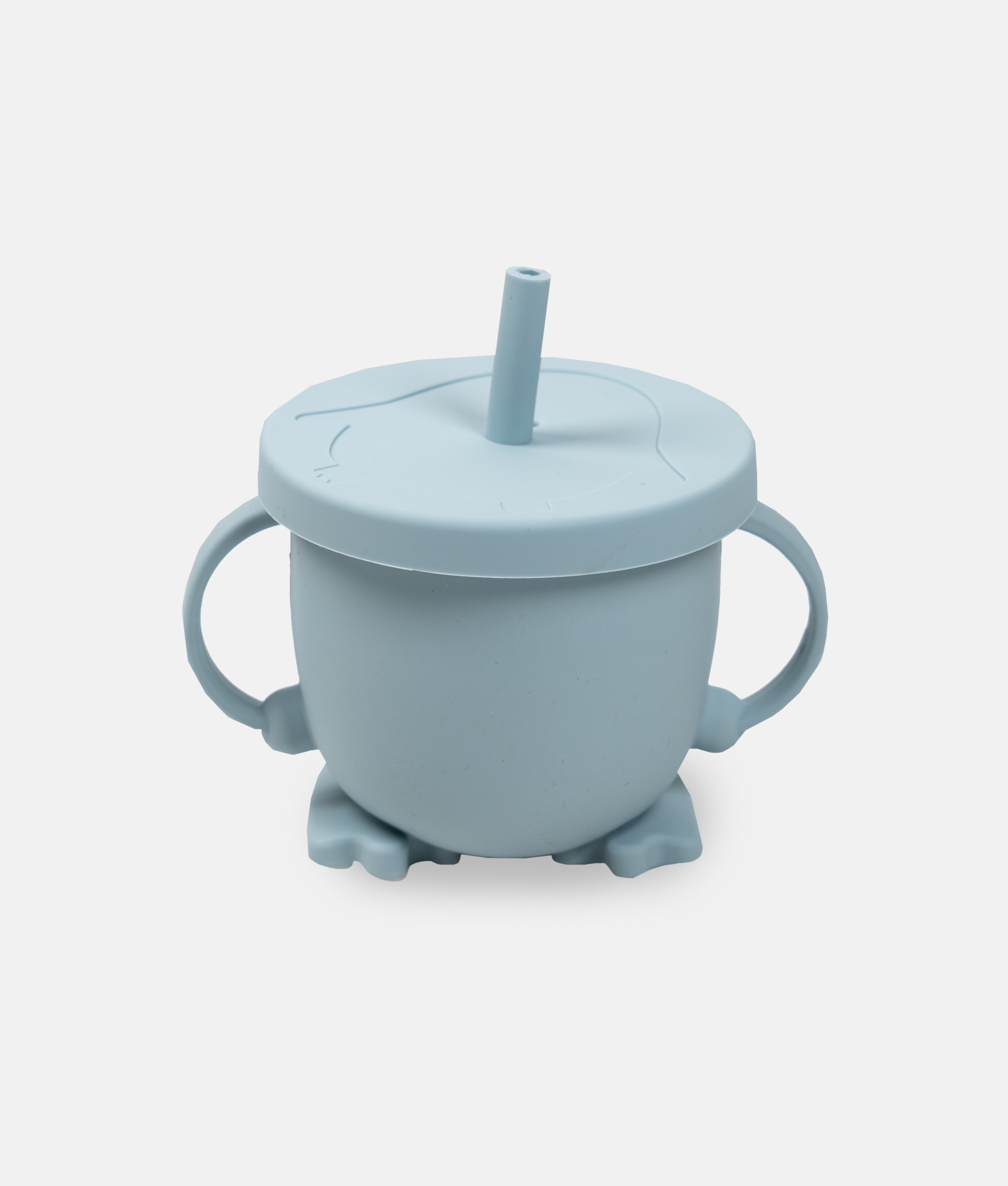 Elegant Smockers LK | Silicone Training Cup + Straw - Sky Blue | Sri Lanka 