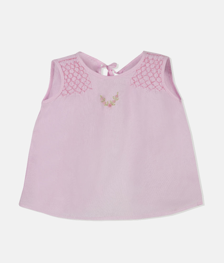 Elegant Smockers LK | Top Smocked Baby Shirts - Pink | Sri Lanka 