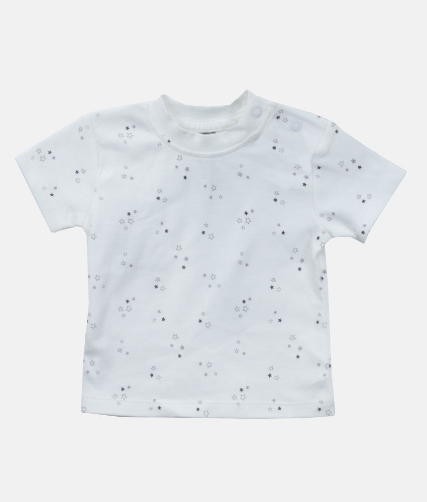 Elegant Smockers LK | Star Print T-shirt and Striped Pant with Looper Baby Pyjama 2Pcs Set (3-6 Months) | Sri Lanka 