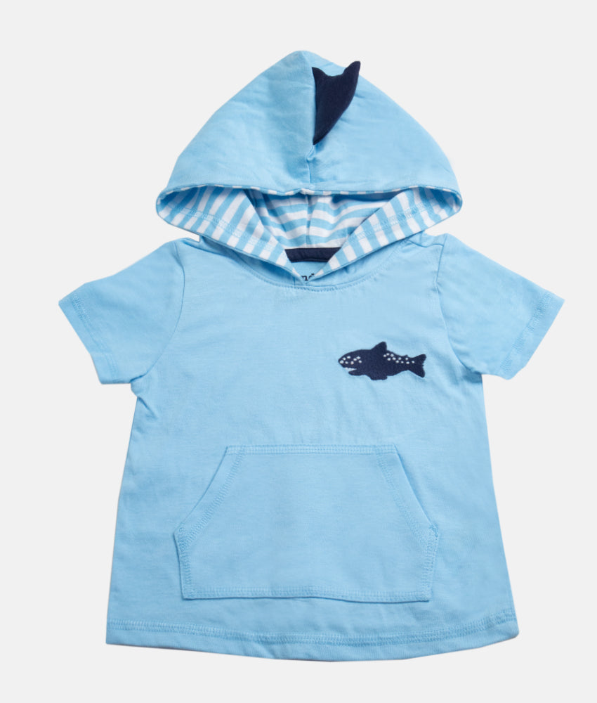 Elegant Smockers LK | Stylish Baby Hoodie T shirt - Shark Print | Sri Lanka 