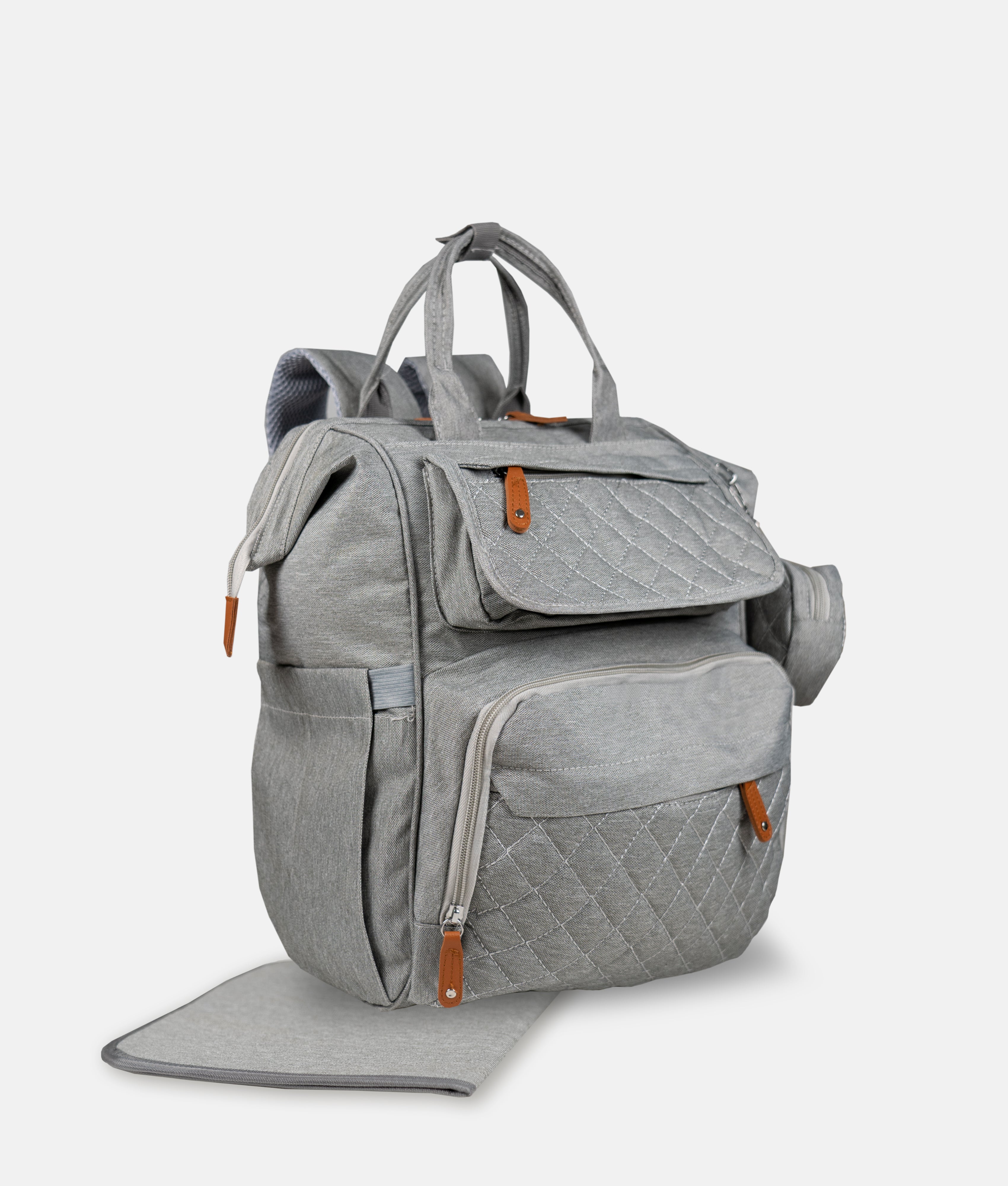Elegant Smockers LK | Stylish Mommy Backpack - Ash | Sri Lanka 