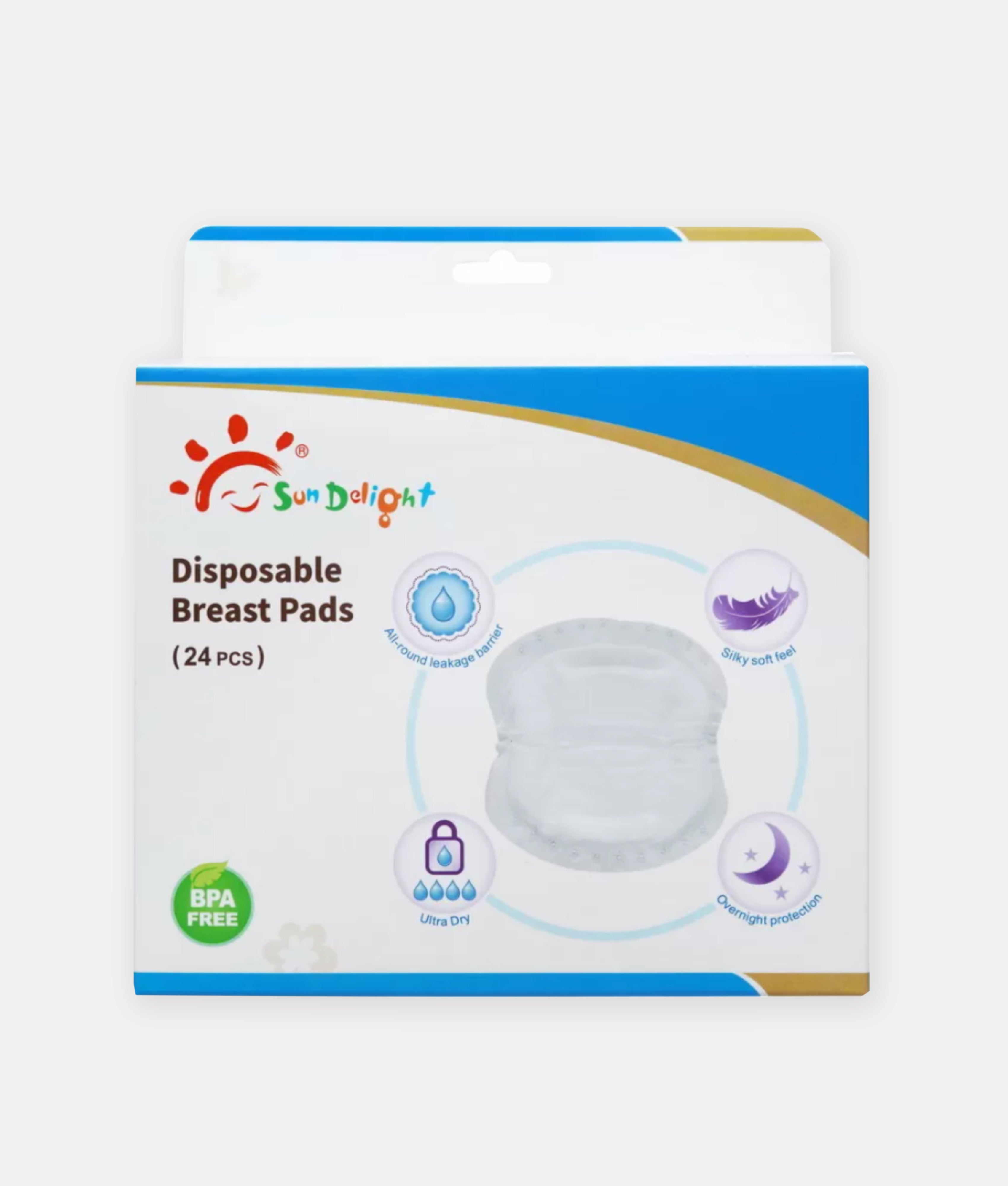 Elegant Smockers LK | Disposable Breast Pads 24-Pack - Sun Delight | Sri Lanka 