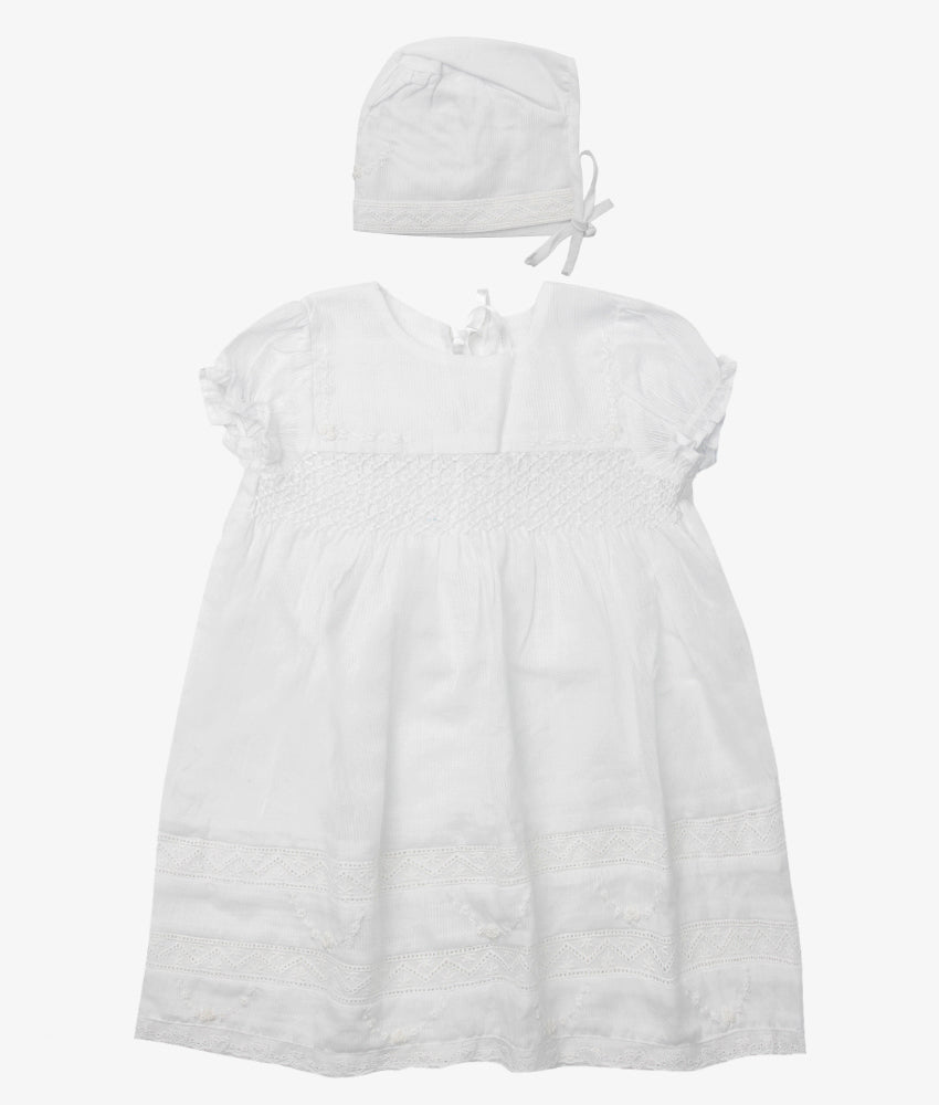 Elegant Smockers LK | Take Me Home Baby Outfit - White | Sri Lanka 