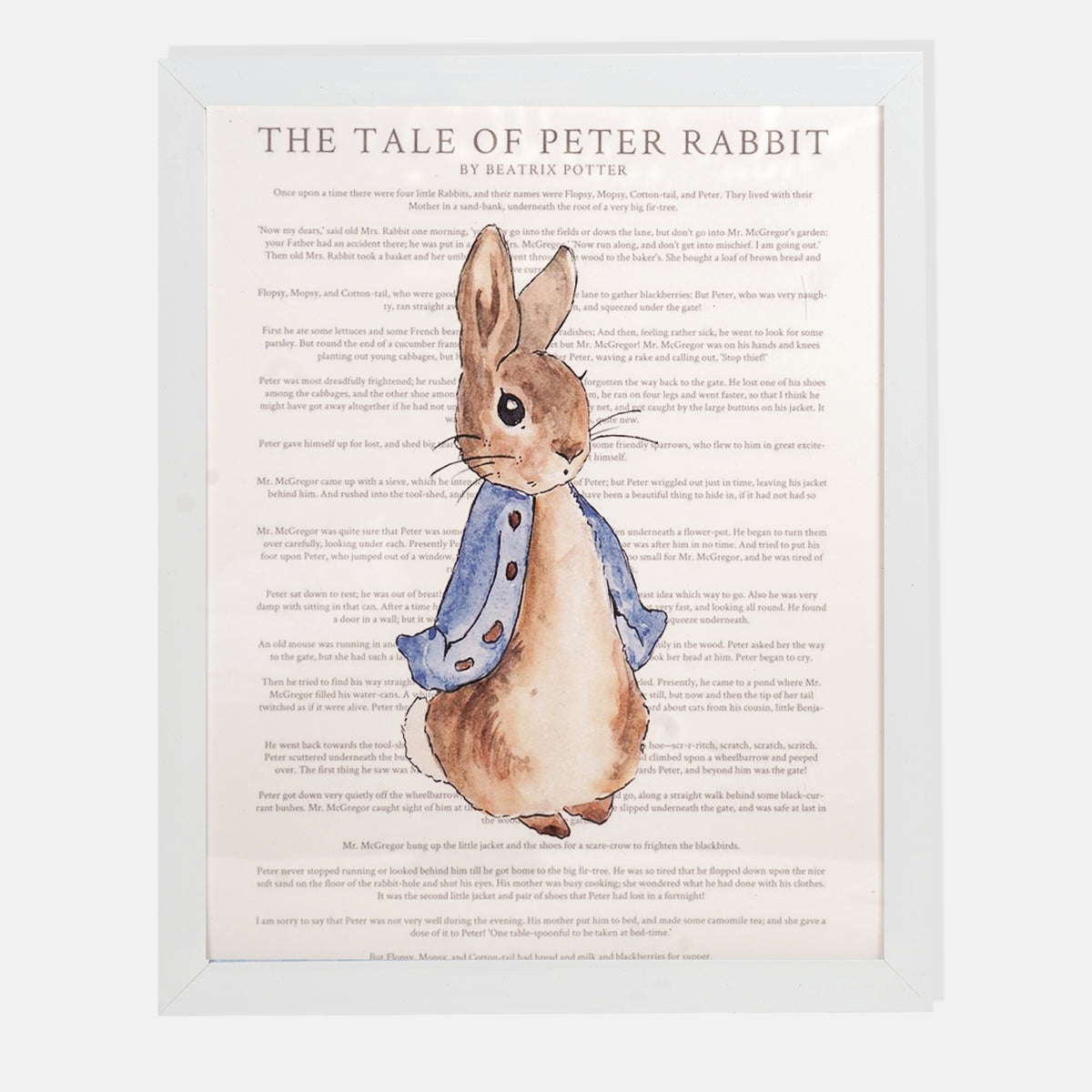 The Tale Of Peter Rabbit - white Photo Frame - 12